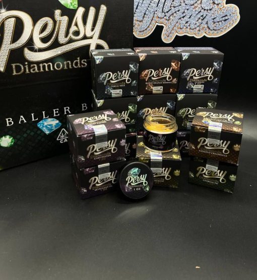  persy premium thc diamonds full spectrum extracts 3.5g jars, 28g (1oz) baller box