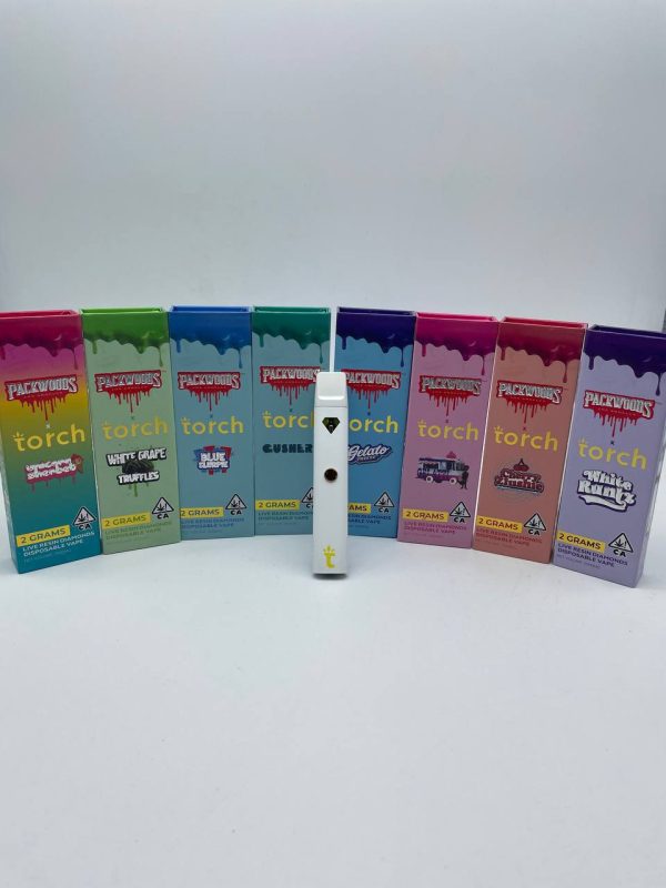 packwoods x torch 2g live resin diamonds disposable vape pen