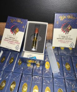 big chief  premium distillate live resin cartridge 1000mg high potency lab tested